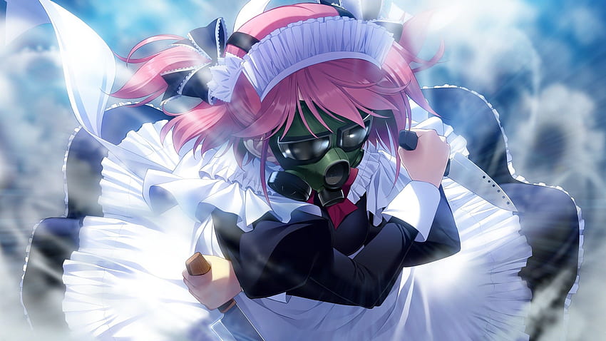 anime, Anime Girls, Visual Novel, Grisaia No Kajitsu, Gas Masks HD wallpaper