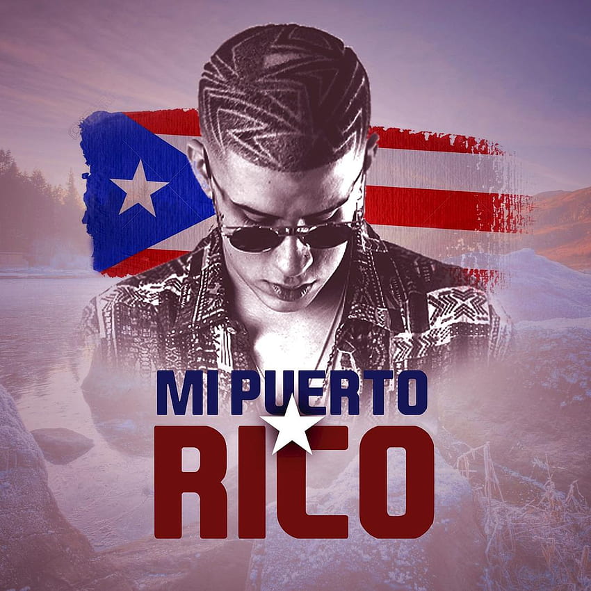 Bad Bunny จากอัลบั้ม Mi Puerto Rico - Bad Bunny Mi Puerto Rico - & พื้นหลัง Cool Puerto Rico วอลล์เปเปอร์โทรศัพท์ HD