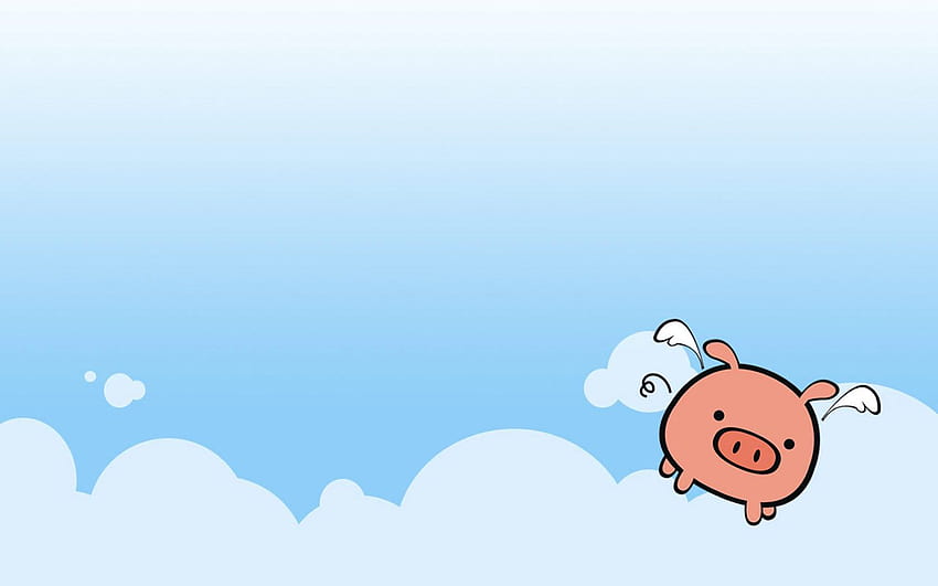 Cute Piggy . Cartoon , Pig , Pig, Cool Piggy HD wallpaper