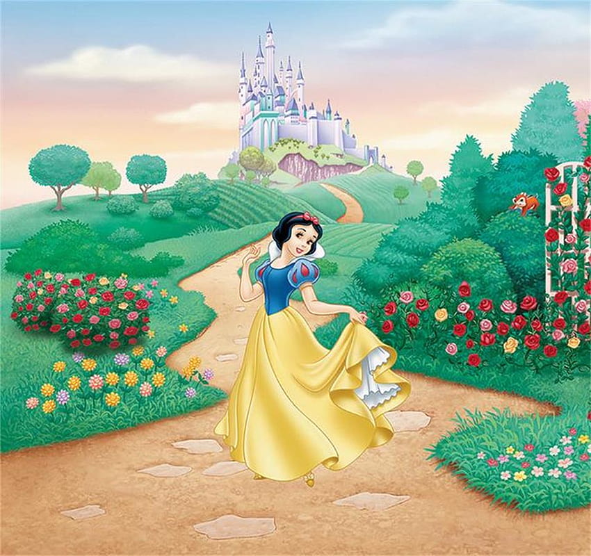 이 디즈니 공주는 꿈나라, 백설공주 성에서 살고 싶어하는 모든 소녀를 위한 것입니다. HD 월페이퍼