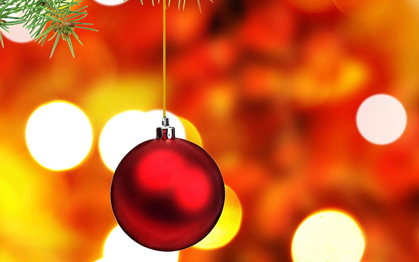 Red Christmas ball HD wallpaper | Pxfuel