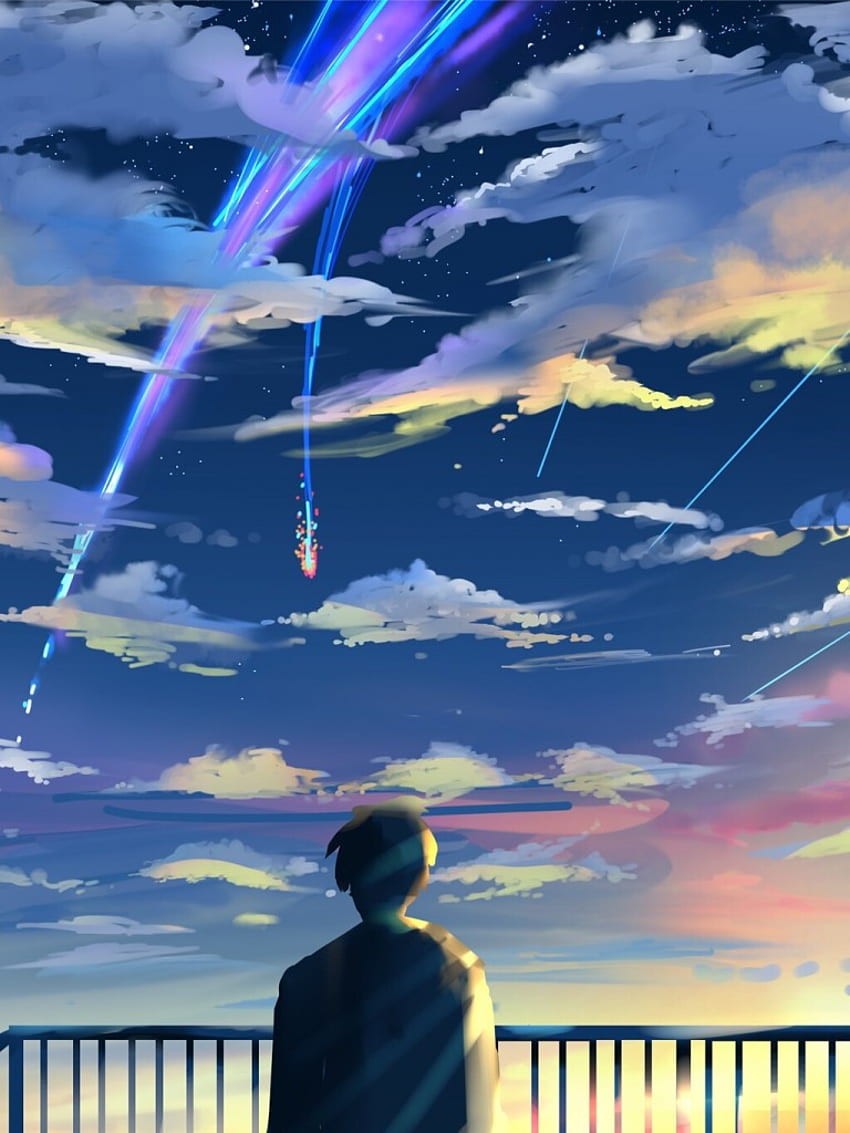 Wallpaper Your Name Mitsuha Miyamizu Taki Tachibana Anime Atmosphere  Background  Download Free Image