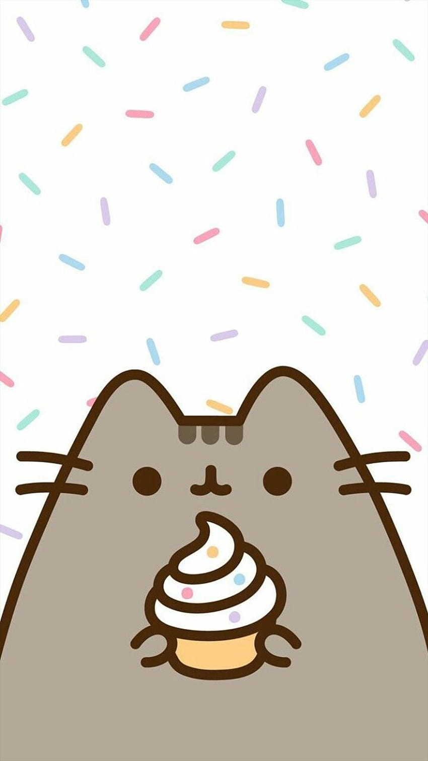 Pusheen Cat, Cute Pusheen Cat HD phone wallpaper