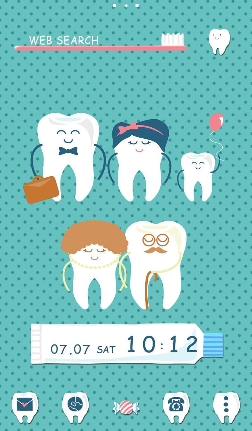 Cute Dental Family Theme for Android HD phone wallpaper
