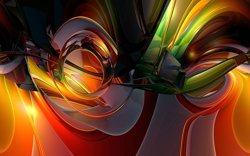 Abstract, Form, Plexus, Colorful, Colourful, Figure HD wallpaper