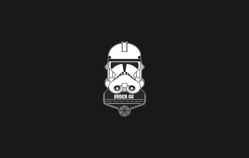 Minimalism, Star Wars, Helmet, Background, Art, Attack, Stormtrooper, Imperial Stormtrooper, Order - for , section минимализм, Star Wars Imperial Logo HD wallpaper