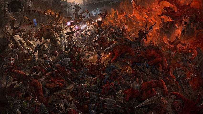 Warhammer war battles . Fantasy paintings, Art, Fantasy battle HD wallpaper
