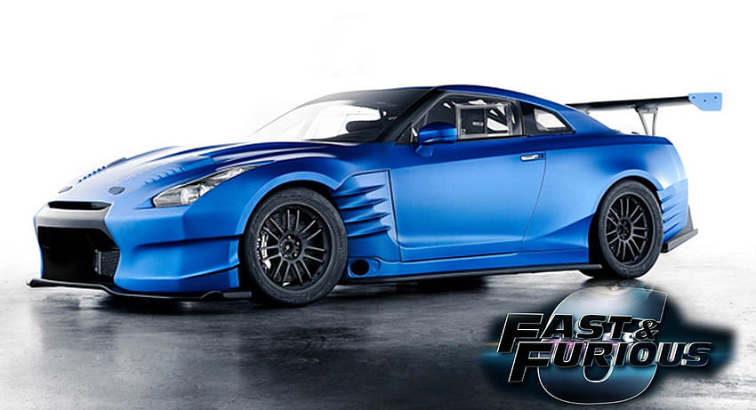 Szybkie i wściekłe samochody, szybki niebieski samochód Tapeta HD