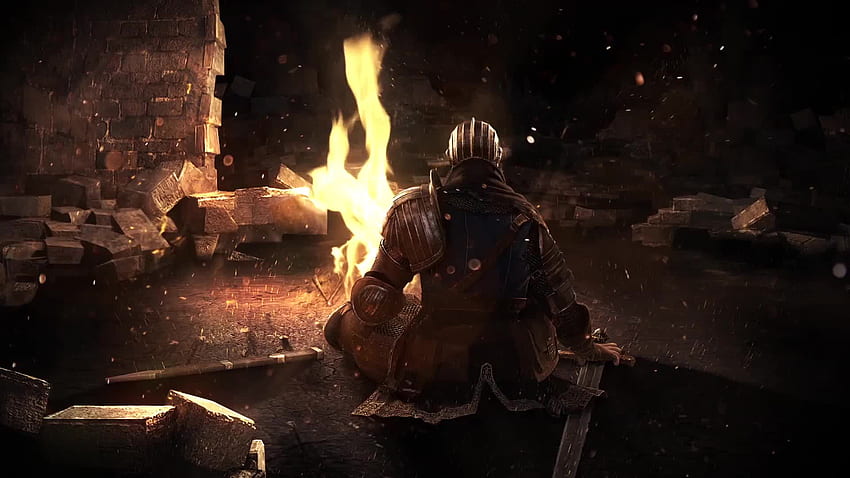 Dark Souls Campfire на живо, Dark Souls Bonfire HD тапет
