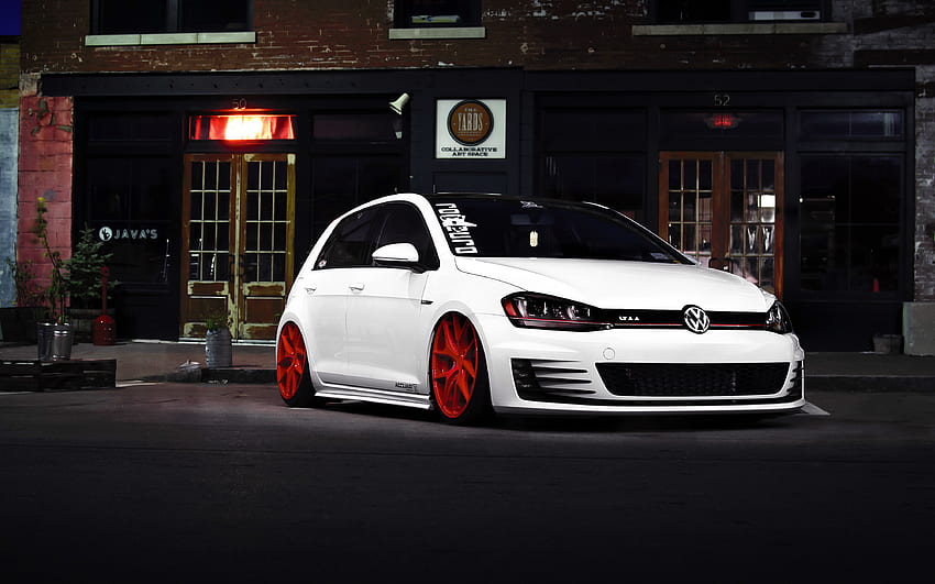 Cars, Front View, Volkswagen Golf, Gti HD wallpaper