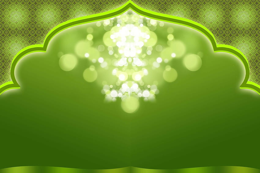 islámico Presentación verde - Hijau Islami - & fondo de pantalla