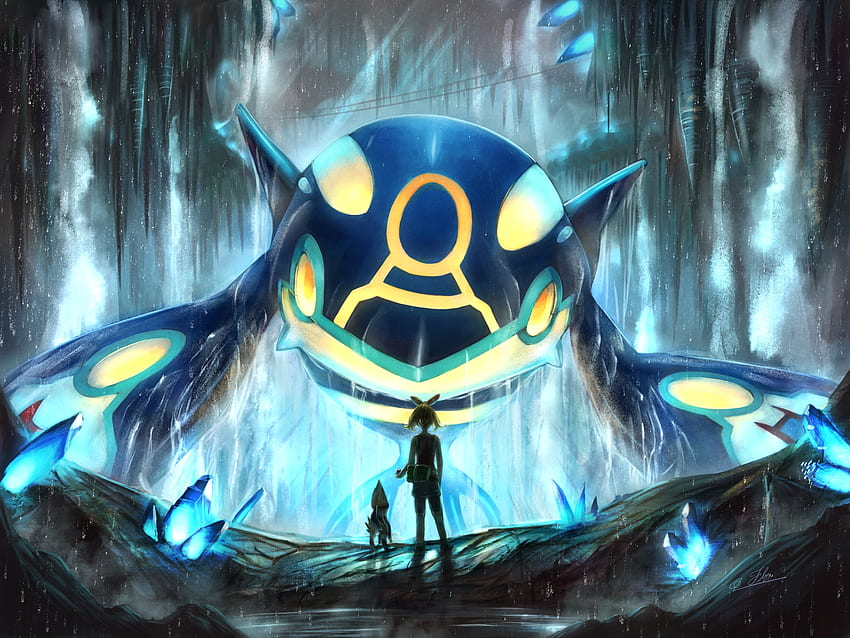 Primal Kyogre por ふりゃ em 2020. Pokémon rayquaza, Espécies de Pokémon, Pokémon papel de parede HD