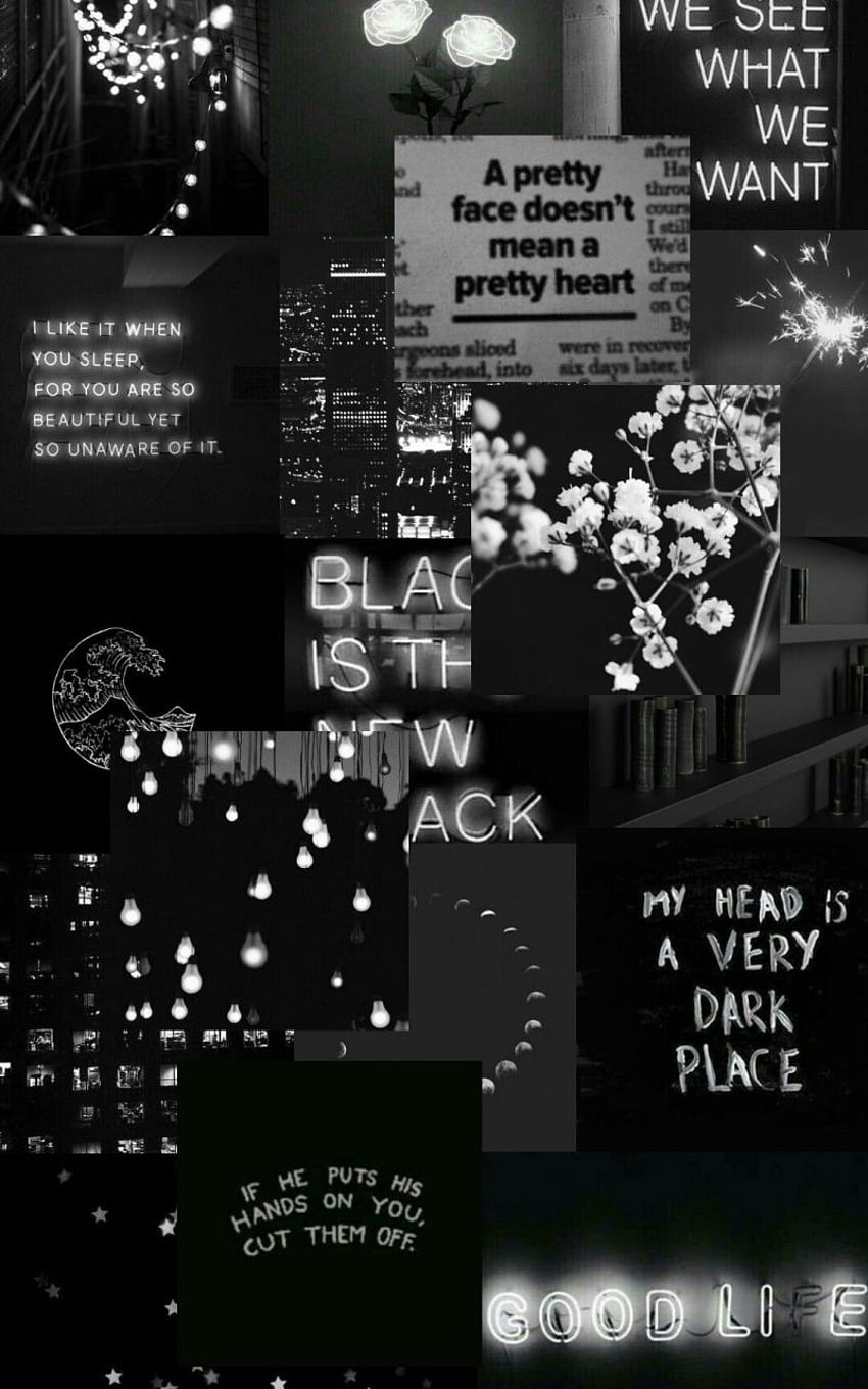 2019年の黒の美学 Loveee 黒、防弾少年団の闇の美学 HD電話の壁紙