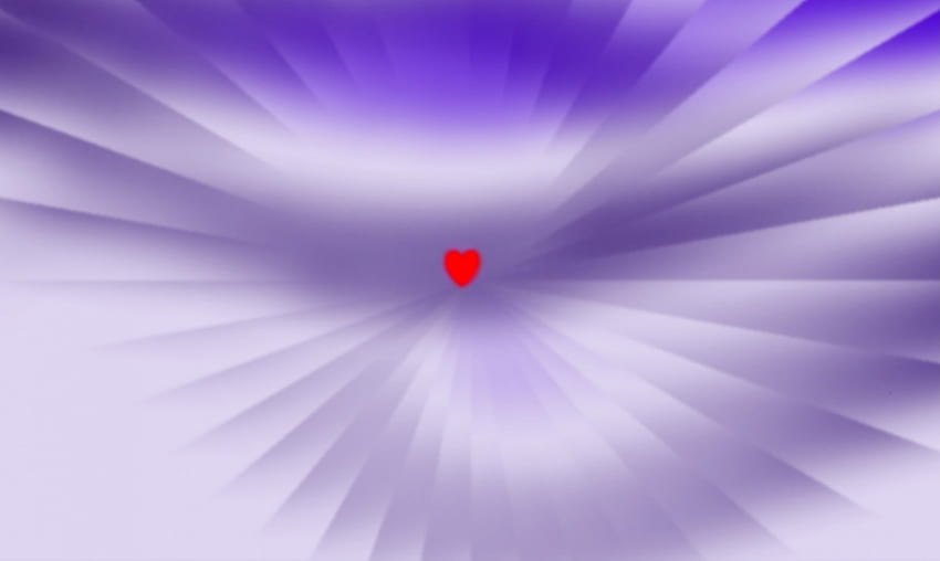 Swirl to your Heart 紫 渦巻き 階段 赤 ハート 高画質の壁紙