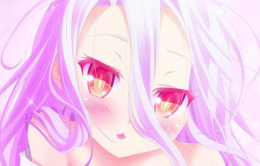 Smile, Hair, I love it, Shiro, No Game No Life for , section сёдзё HD wallpaper
