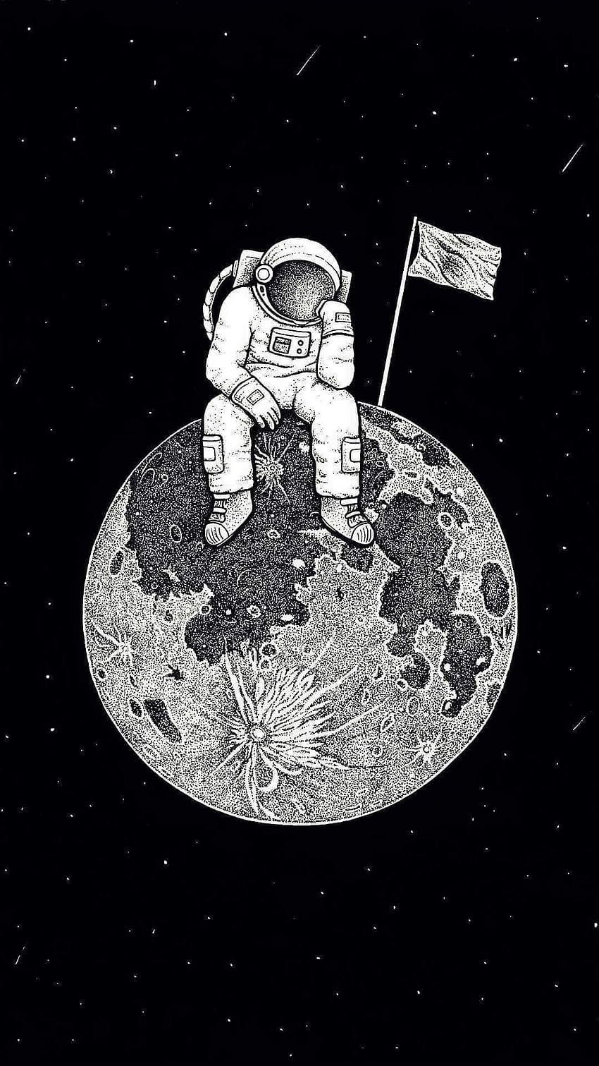 iPhone . Cartoon, Illustration, Astronaut, Space, Cartoon Astronaut Phone HD phone wallpaper