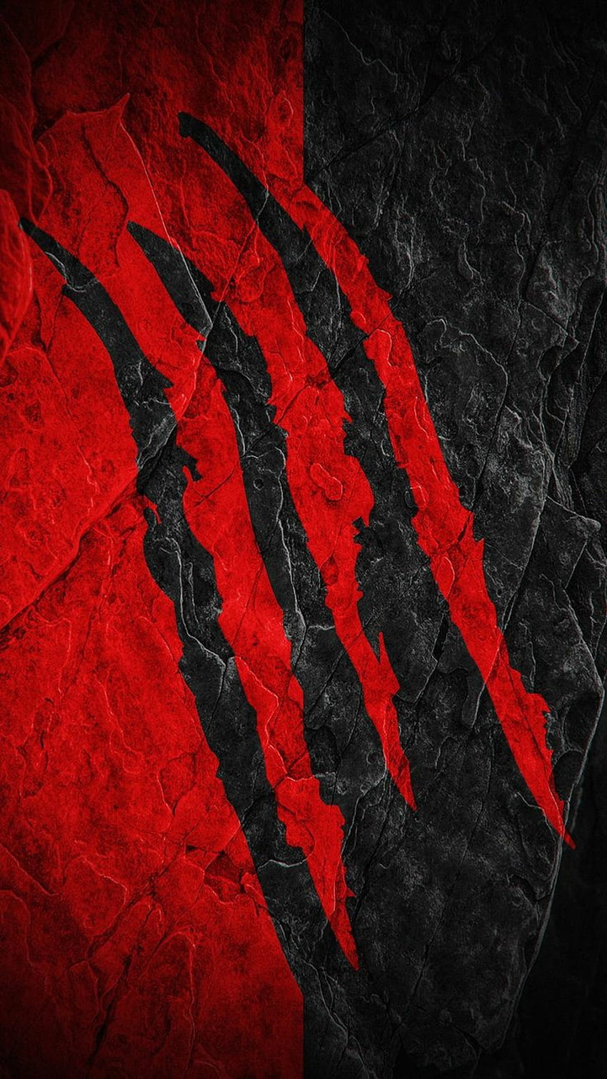 Red blow, piece, one, paw, black, scratch, shanks HD phone wallpaper |  Pxfuel