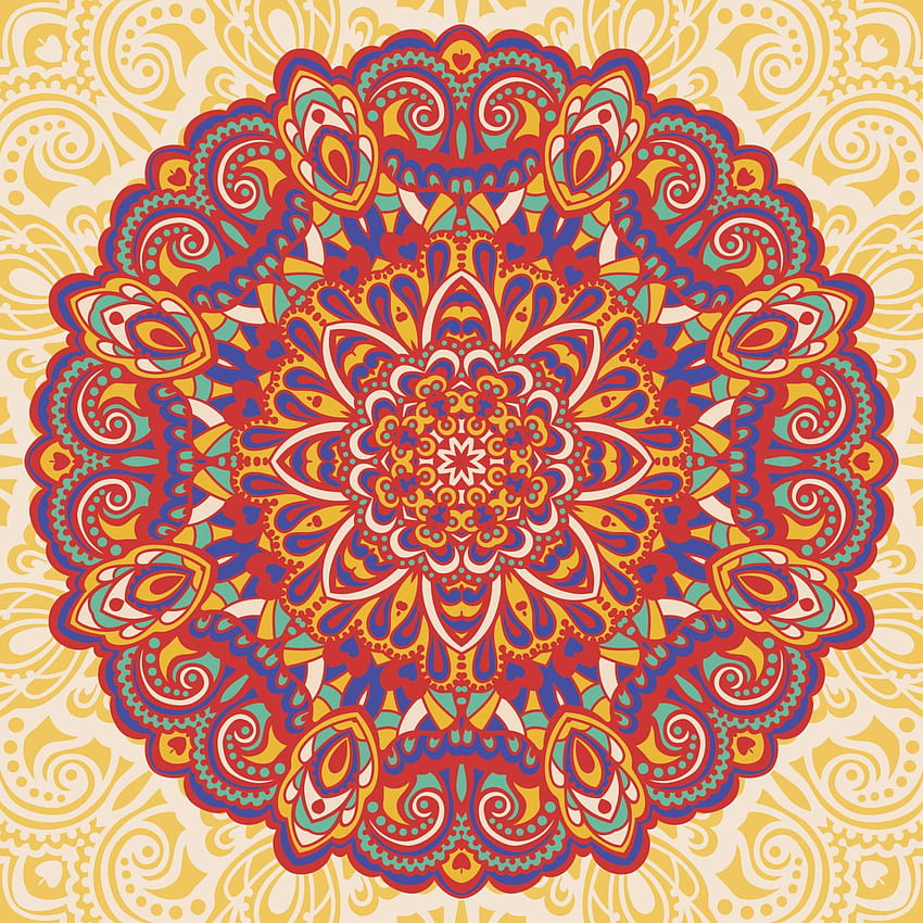 hindu mandalas - Mandala art, Flower mandala, Mandala HD phone wallpaper