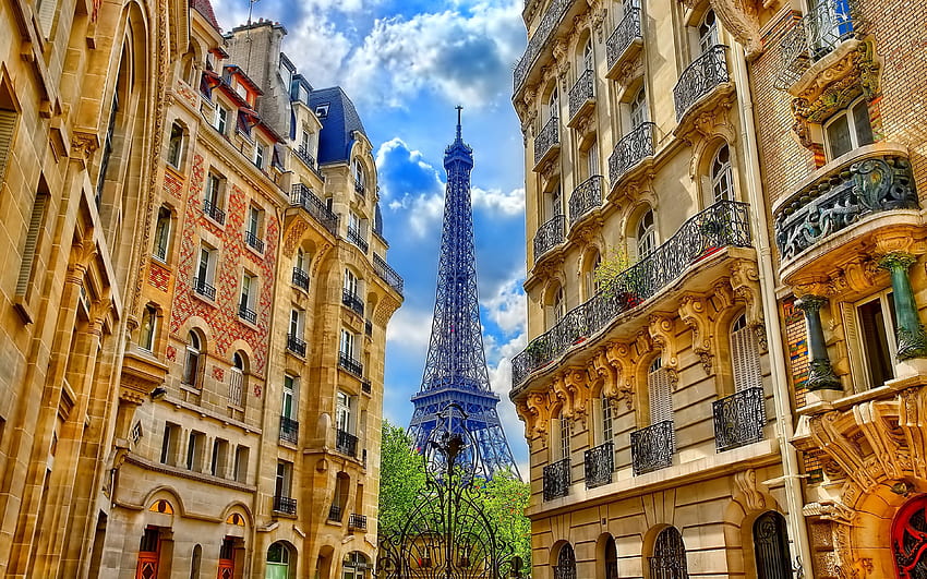 париж айфеловата кула френска архитектура ултра висококачествени стени HD тапет