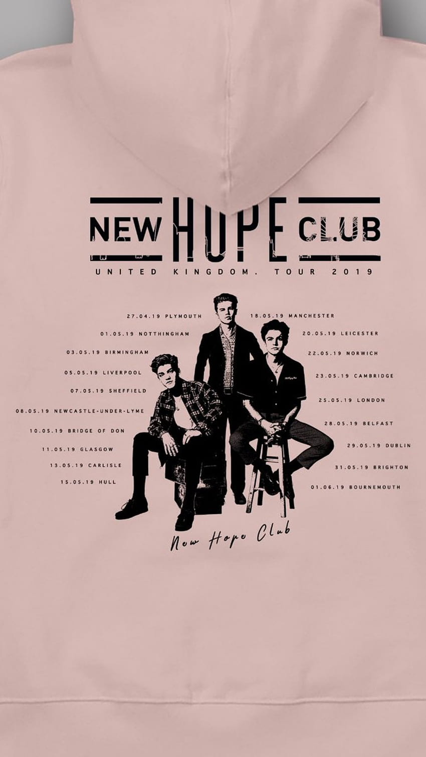 Graphic design/ merch ッ - New Hope Club.. UK. 2019. Tour Concept • this is  my design for the boys tour in England! In “New Hope Club” you see the HD  phone wallpaper | Pxfuel