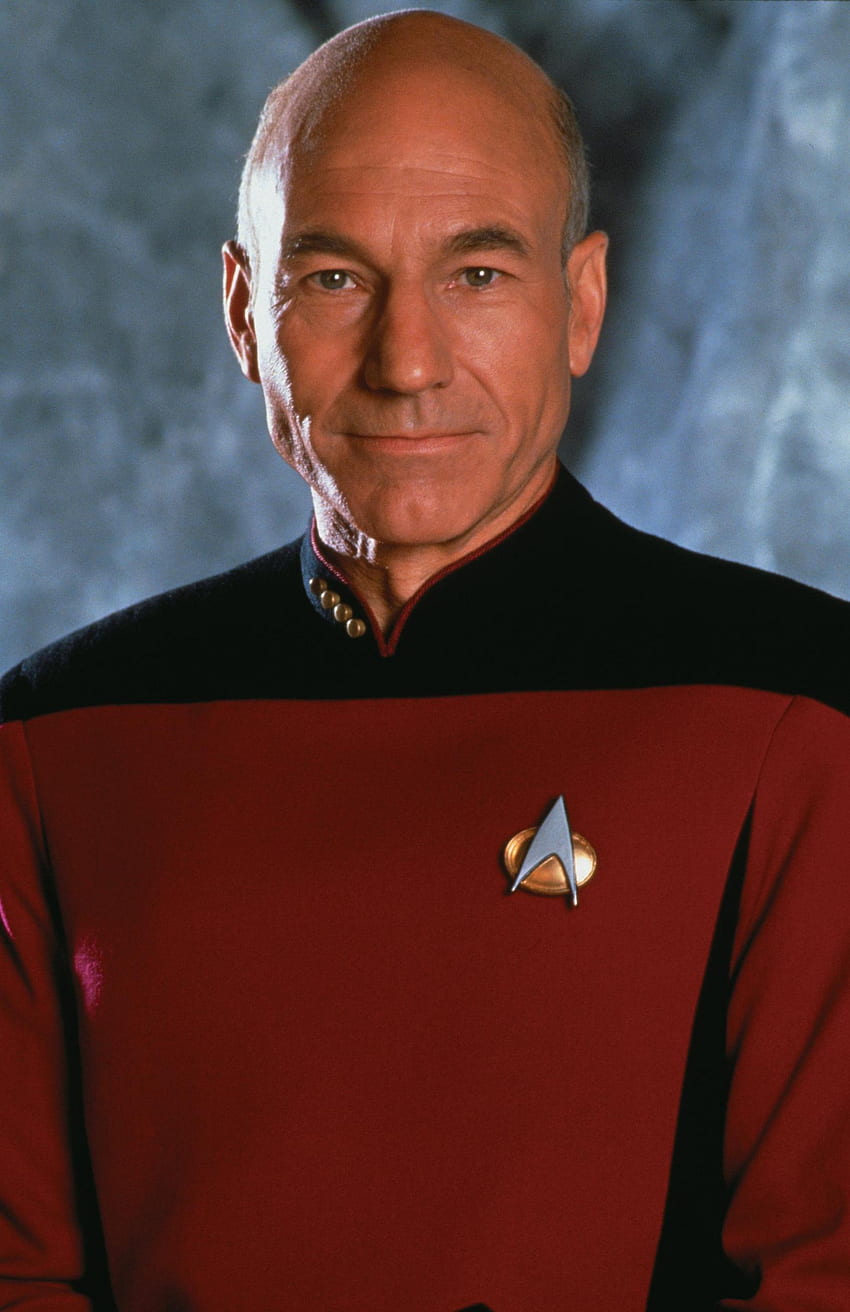 Capitán Jean Luc Picard Star Trek La próxima generación fondo de pantalla del teléfono