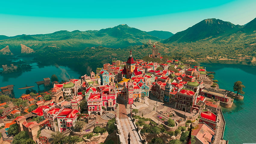 Beauclair - the capital city of the duchy of Toussaint 16K, 16K Resolution HD wallpaper