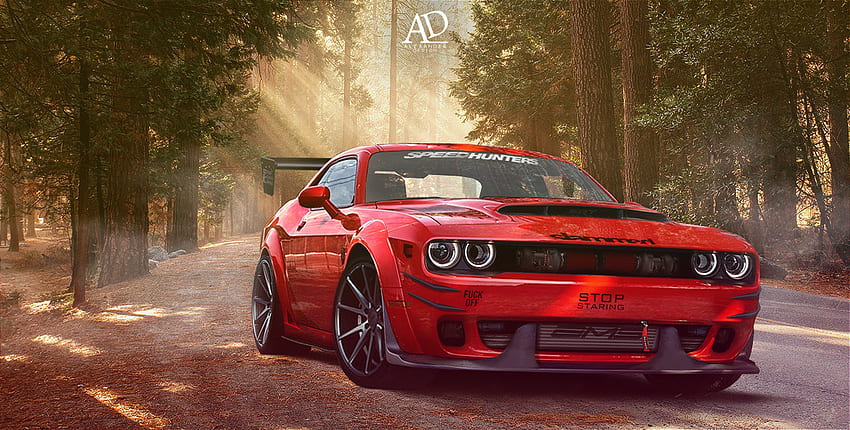 ArtStation - Red Agressive Dodge Demon, Alexander Design, Dodge Charger Demon HD wallpaper