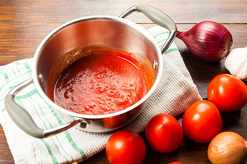 El empaque de la salsa de tomate de Brasil se vuelve flexible fondo de pantalla