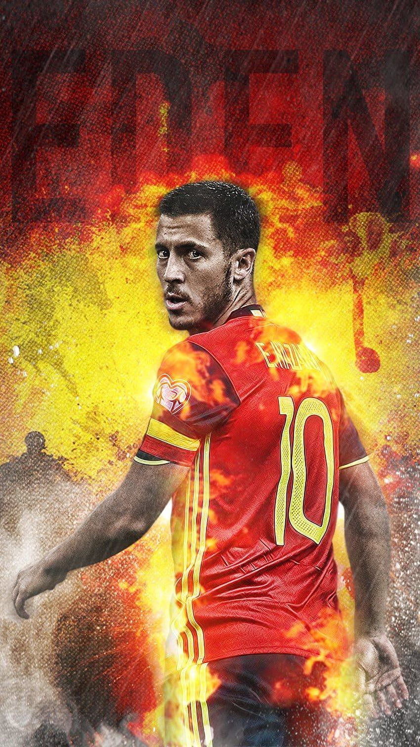 Eden Hazard Belgium. Voetbal foto's, Voetbal, Voetballers, Belgium Soccer HD phone wallpaper