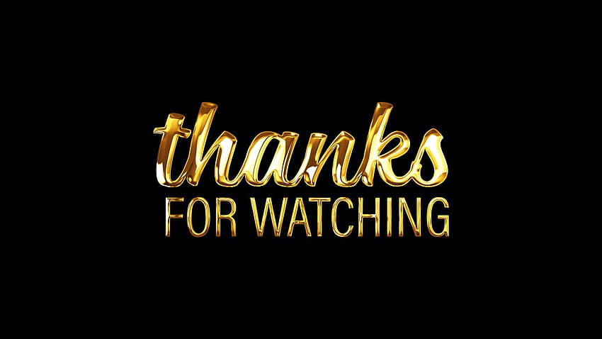 Thanks for watching golden text with light motion - Video Clips & Stock Video Footage at Videezy! HD wallpaper