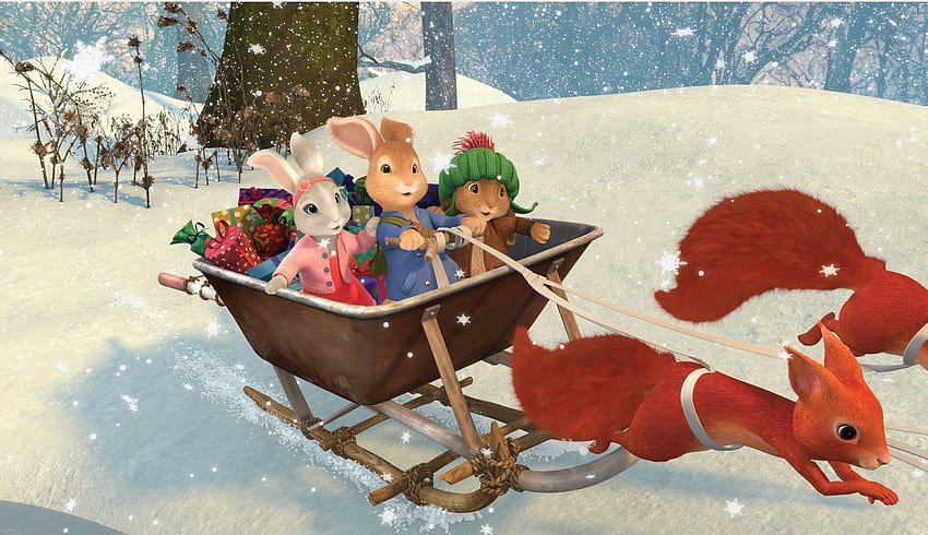 Peter Rabbit на Nickelodeon за Коледа, след това като сериал - The New York Times, Bunny Christmas HD тапет