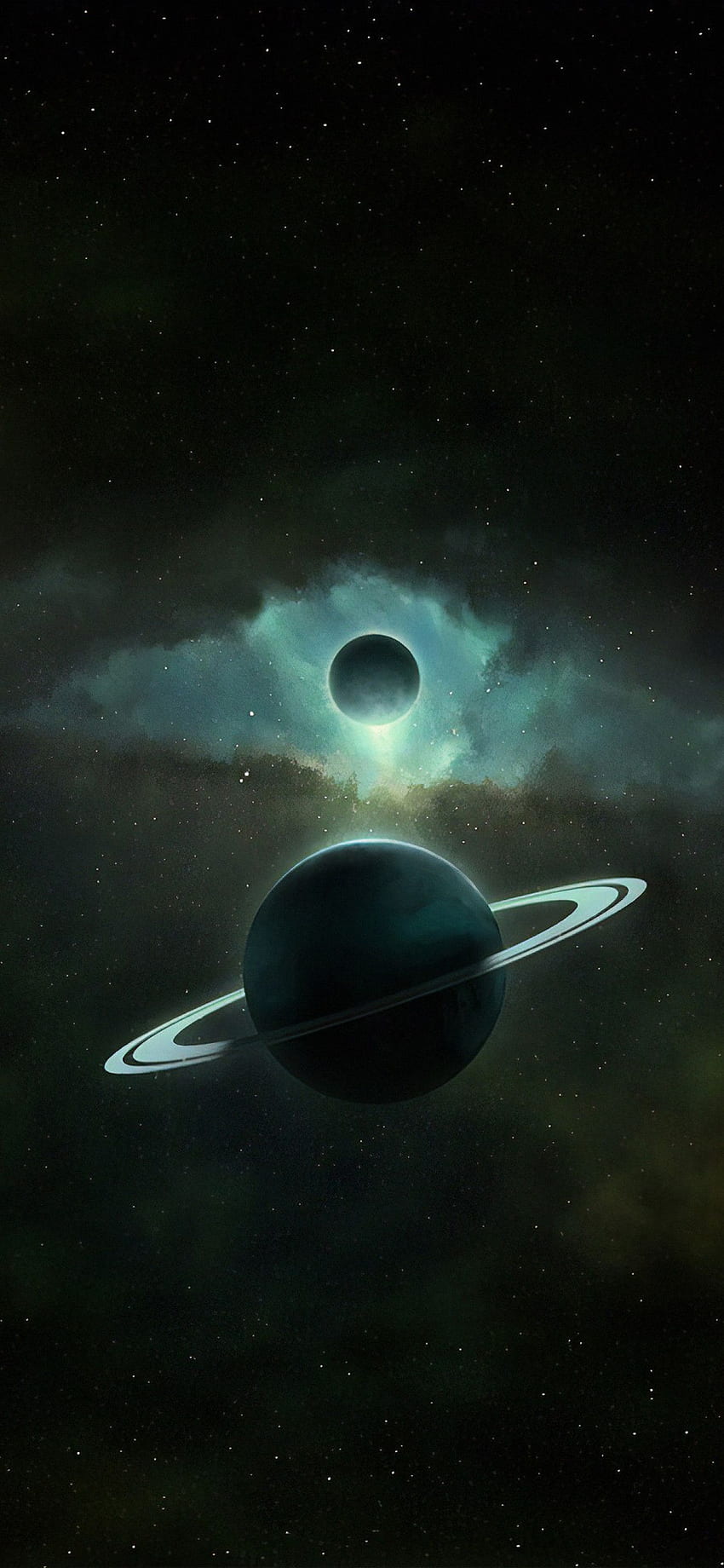 Seni Planet Saturnus iPhone XS MAX , , Latar Belakang, dan, Saturnus Lucu wallpaper ponsel HD