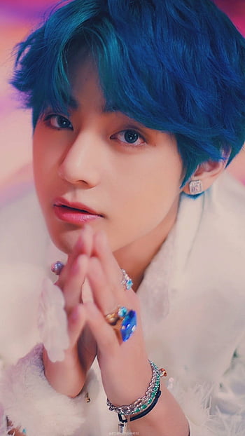 Taehyung blue hair HD wallpapers | Pxfuel