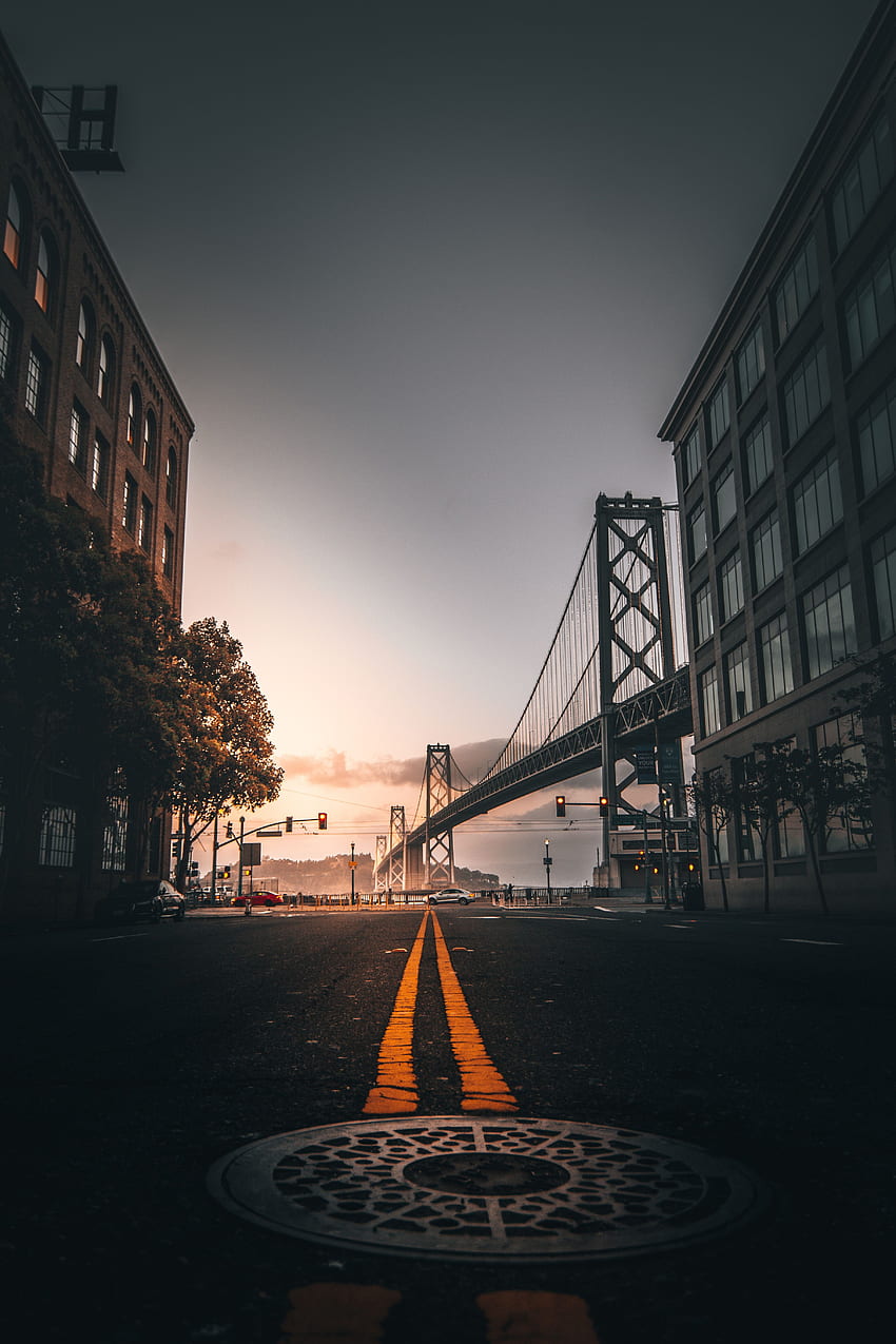 Kota, Amerika Serikat, Bangunan, Jalan, Markup, Jembatan, Amerika Serikat, San Francisco wallpaper ponsel HD