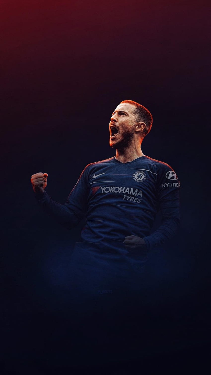 Chelsea FC, Eden Hazard Fond d'écran de téléphone HD