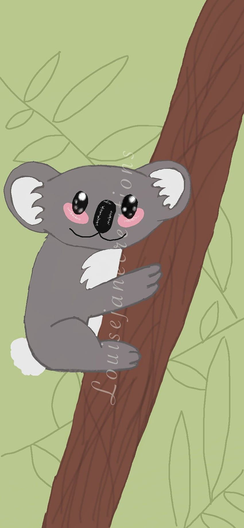 cute tiny hyperrealistic Anime koala from pokemon