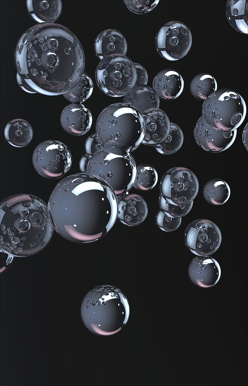 Art, Bubbles, Shine, 3D, Brilliance, Form, Space HD phone wallpaper