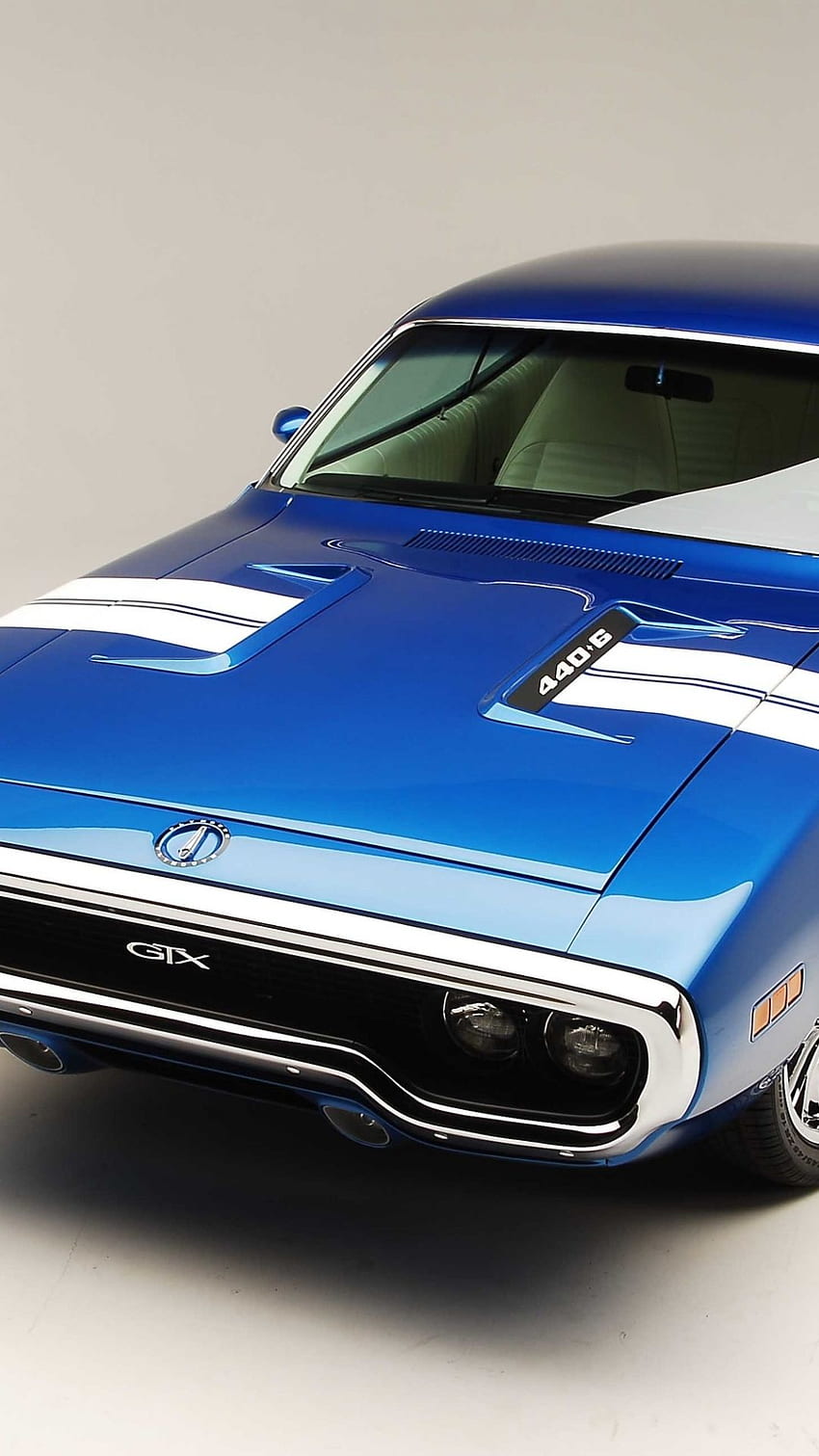 Blue, Plymouth GTX, muscle car in 2020. Plymouth gtx, Muscle cars, Car HD phone wallpaper