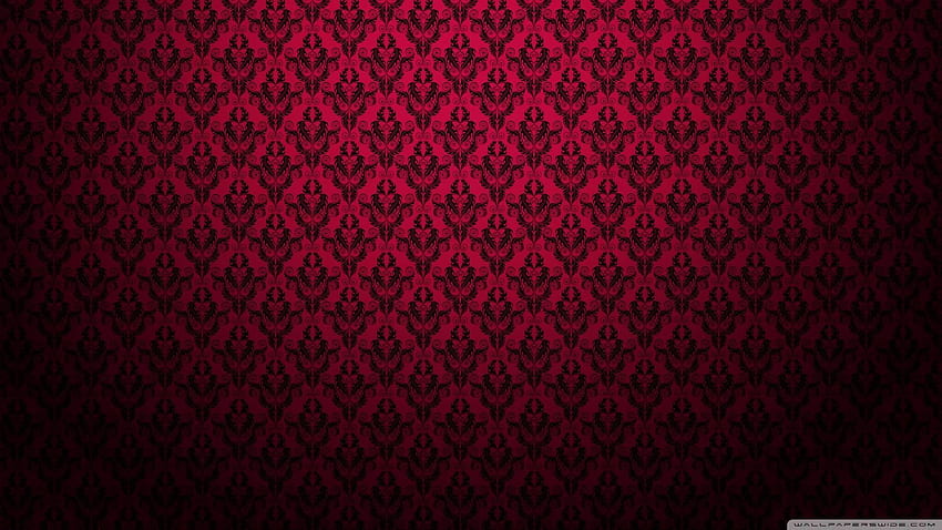 Red And Black Damask Pattern - Id - Page. Pink damask , Red damask, Pattern HD wallpaper
