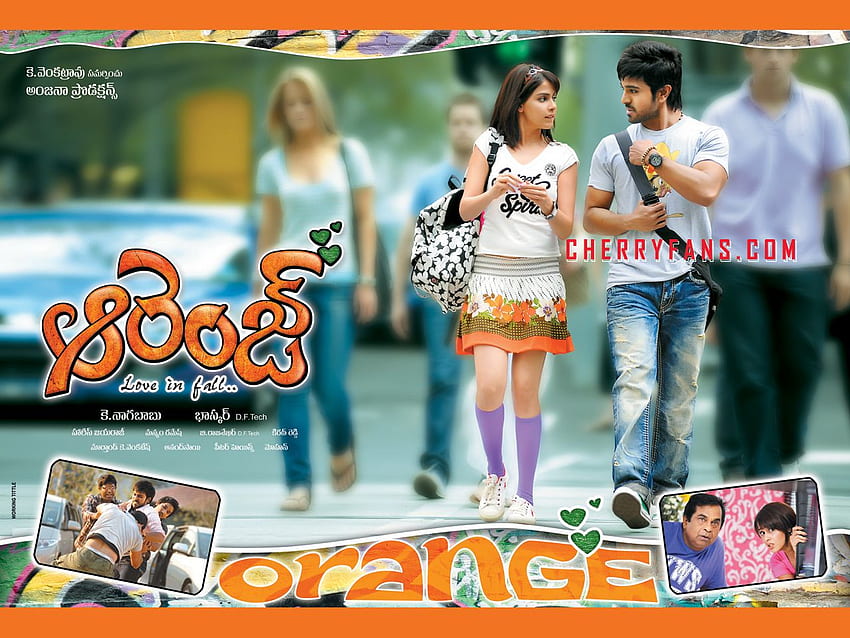 POMARAŃCZOWE, - Ram Charan Teja, Cherry, Mega powerstar Ram Charan ekskluzywny pomarańczowy film, filmy, piosenki ekskluzywne - ekskluzywne Charan dla - Wyłącznie dla fanów Cherry Tapeta HD