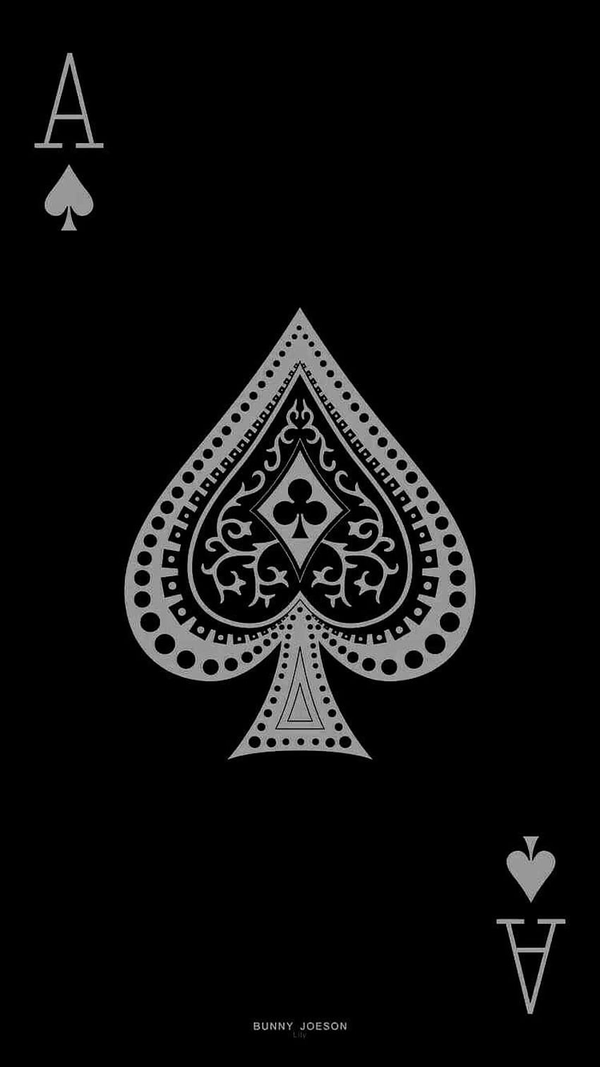 Ace of spades. Black iphone, New iphone, Dark HD phone wallpaper