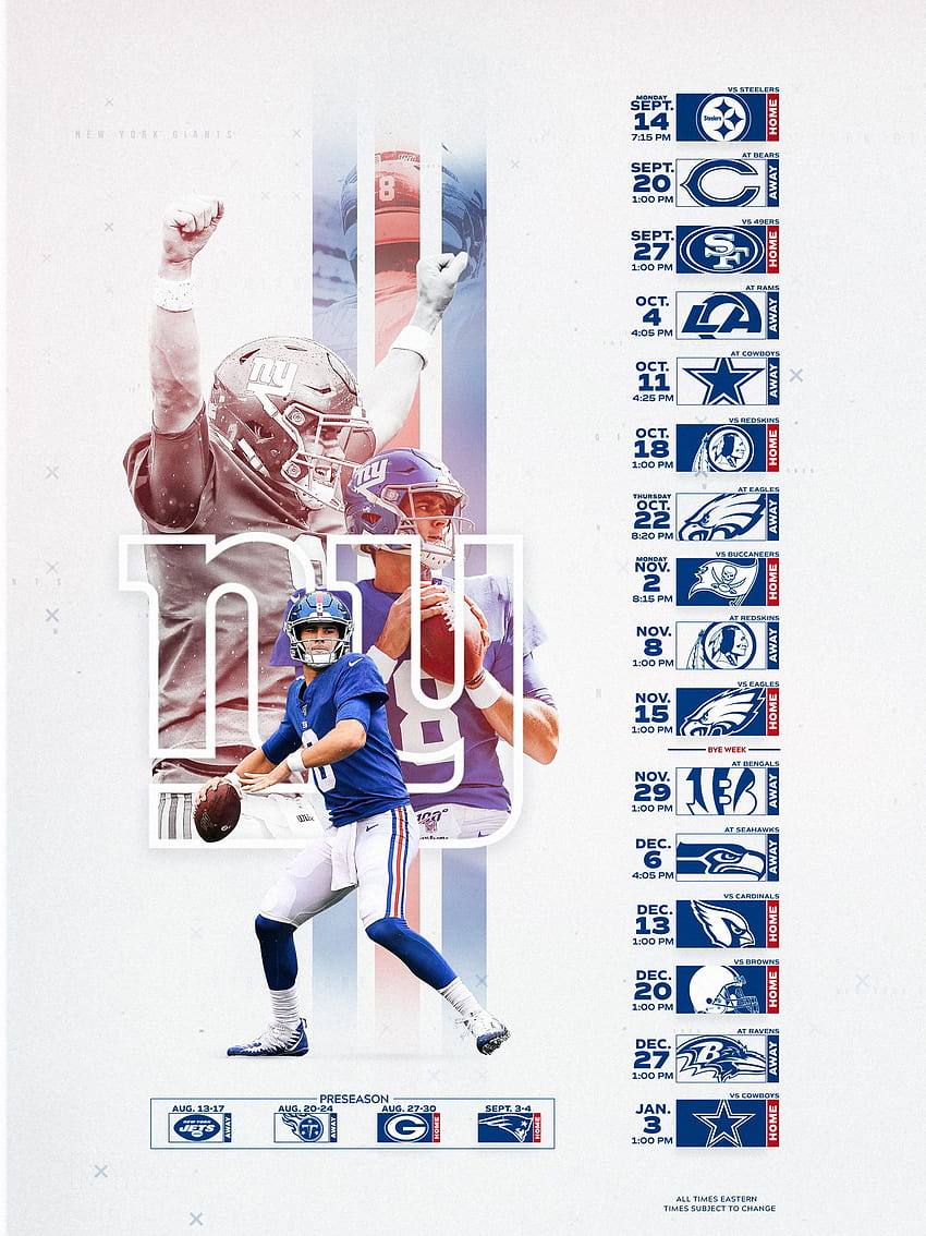 Giants Schedule. New York Giants, Daniel Jones HD phone wallpaper