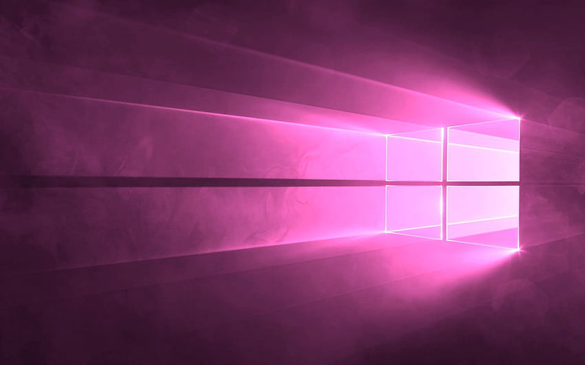 Windows 10, Microsoft Windows, ระบบปฏิบัติการ, โลโก้, Purple Windows 10 วอลล์เปเปอร์ HD