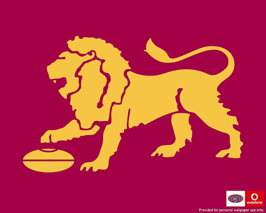 Brisbane-Löwen-Emblem. Westküstenadler, Afl, Embleme HD-Hintergrundbild