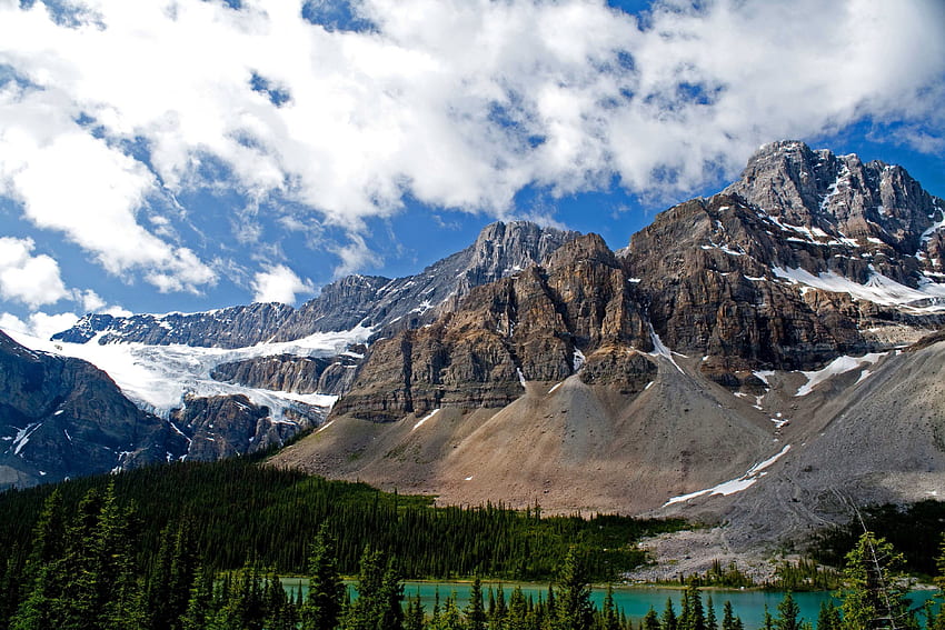 ธรรมชาติ ภูเขา ทะเลสาบ แคนาดา อัลเบิร์ต อัลเบอร์ตา แบมฟ์ วอลล์เปเปอร์ HD