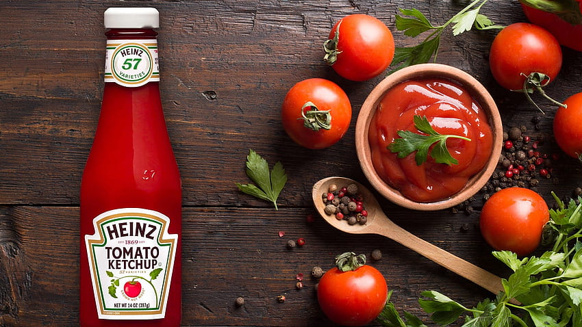 Kraft Heinz nimmt mehr Hits, Tomatensauce HD-Hintergrundbild