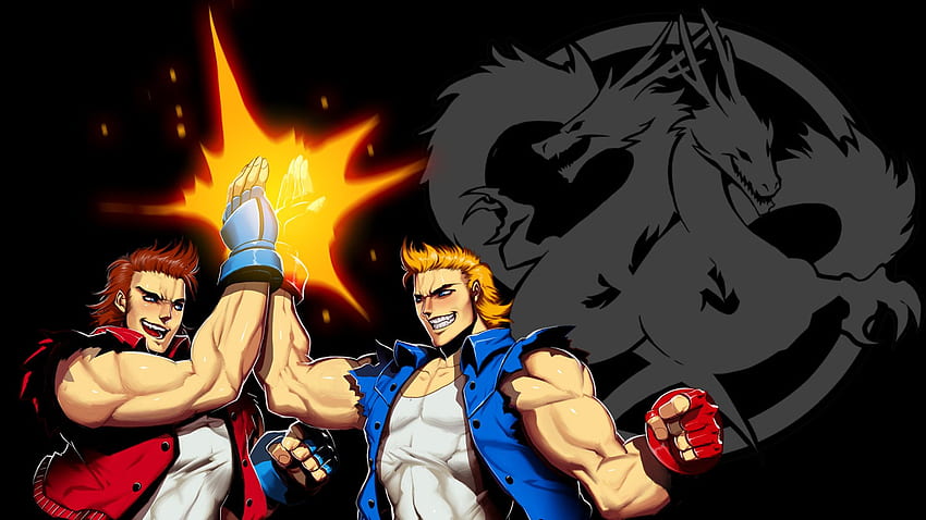 Double Dragon Neon and Background HD wallpaper