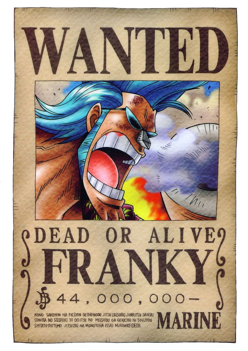 Franky. One Piece Luffy, One Piece Bounties, One Piece Mangá, Bounty Franky Papel de parede de celular HD