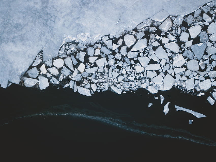 自然, 氷, 波, 流氷 高画質の壁紙