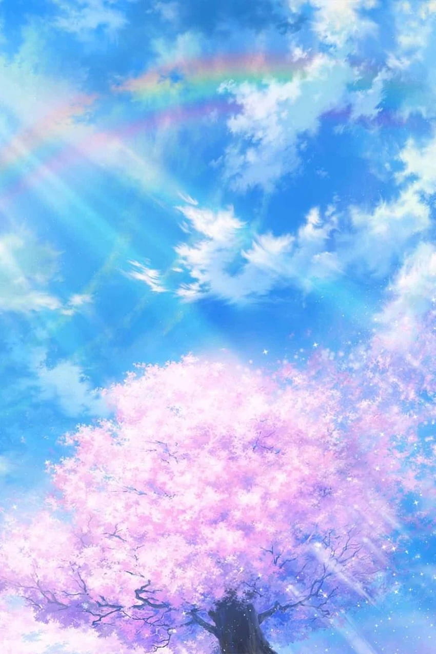 Cherry Blossom Tree. Arte. Blossom Trees And Anime Scenery, Anime Landscape  Phone HD phone wallpaper | Pxfuel